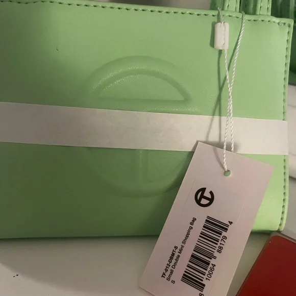 🌈NWT TELFAR double mint green small shopping bag tote - authentic, never worn🌈 - Picture 8 of 8